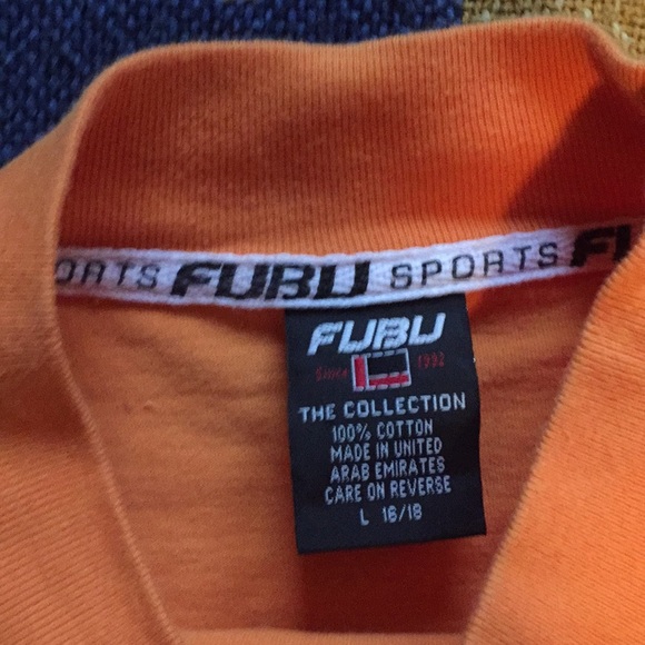 on hold! don’t buy💥Vintage FUBU orange shirt💥 - Picture 2 of 5